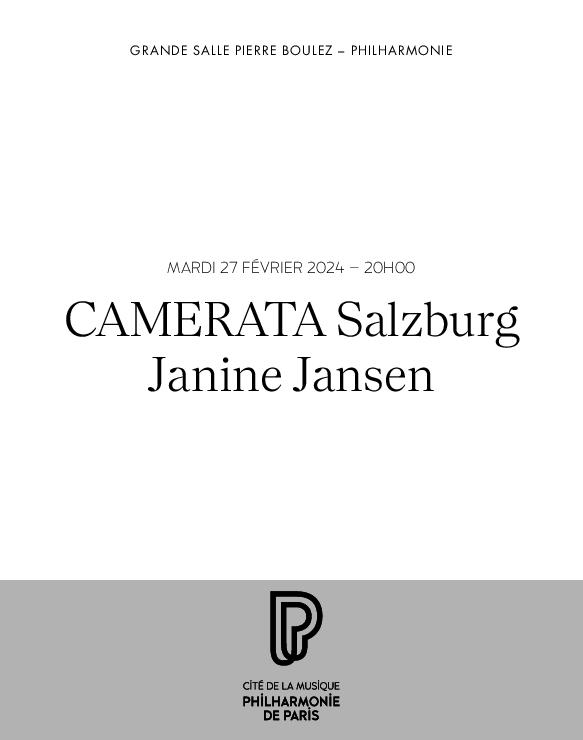 Camerata Salzburg. Janine Jansen | 
